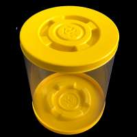 Shengsu Clamshell Packaging Transparent Food Grade PET Round Dried Fruit Plastic Box